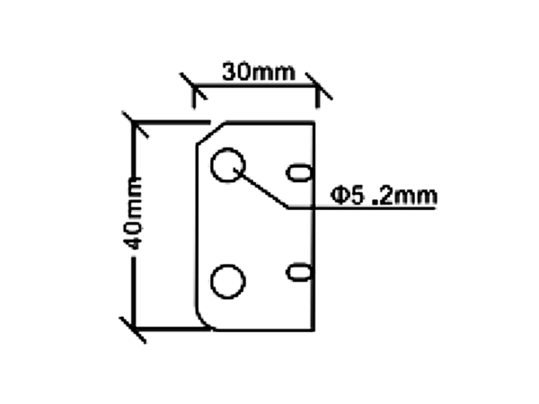 4 HOLE 30 CORNER BRACE