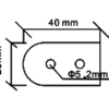 4 HOLES CORNER BRACE