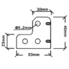 6 HOLES 30 CORNER BRACE