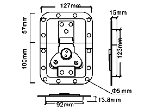 LARGE LATCH WITH EAR