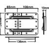 LARGE DOUBLE HINGE